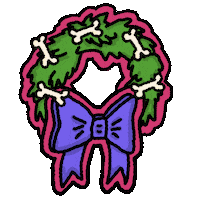 Christmas Wreath Sticker