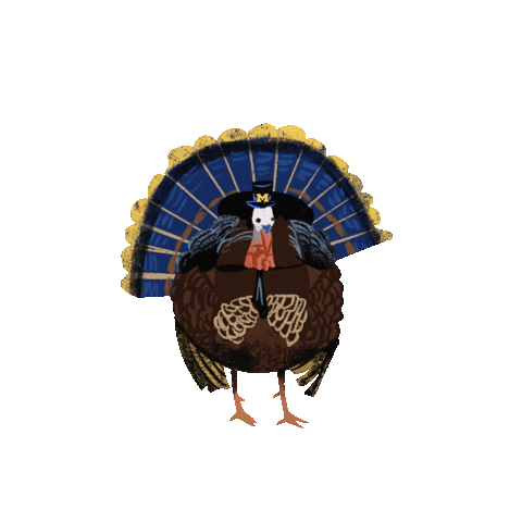 Thanksgiving Turkey Sticker by University of Michigan