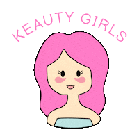 Keauty girl pink beauty kbeauty Sticker