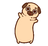 April Fools Dog Sticker by Puglie Pug