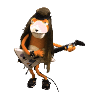 tkachvemov rock guitar guitarhero uglyshow Sticker