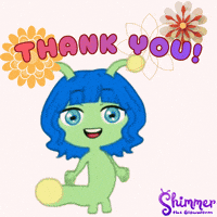 Good Vibes Thank You GIF by ShimmertheGlowworm