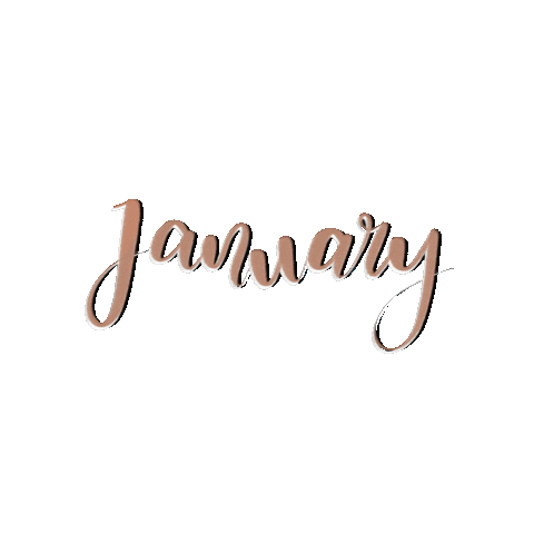 January Month Sticker
