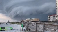 Mesmerizing Storm Cloud Looms Over Pensacola Beach