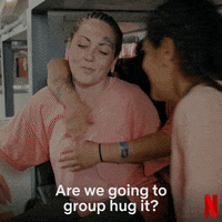 reality hug GIF by NETFLIX