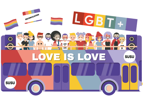 rainbow lgbt Sticker by SUSU
