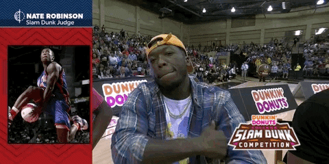 college basketball dunkin donuts dunk contest GIF by Dunkin’ Donuts