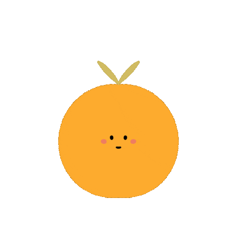 Orange Smile Sticker