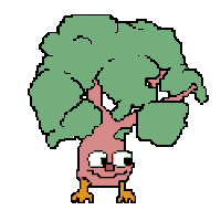 Oncogenesis pixel nature fall tree Sticker