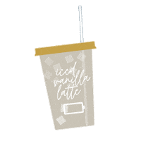 AlisonBellaVi coffee latte alisonbellavi icedvanillalatte Sticker