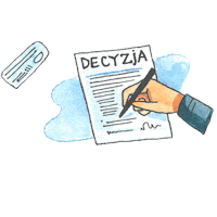 PostcardMaker praca legalizacja decyzja kartapobytu Sticker