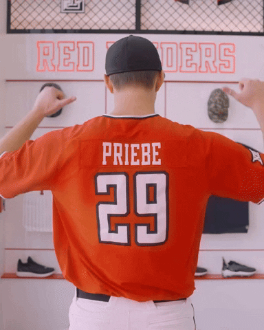 Carson Priebe GIF by Texas Tech Baseball