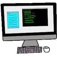 Work Computer Sticker by Flauschelle