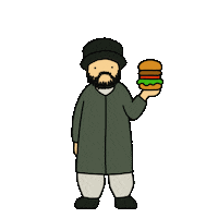 Comida Burger Sticker