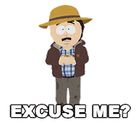 Excuse Me Randy Marsh Sticker by South Park