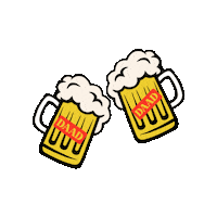 daadbrasil happy hour prost cerveja brinde Sticker