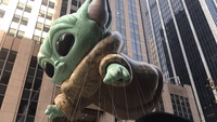 Baby Yoda Balloon at Macy's Parade