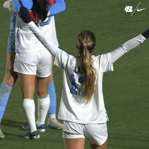 Excited University Of North Carolina GIF by UNC Tar Heels