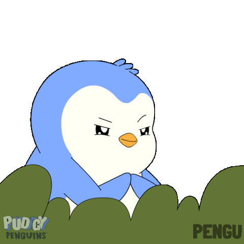 Laugh Plotting Sticker by Pudgy Penguins