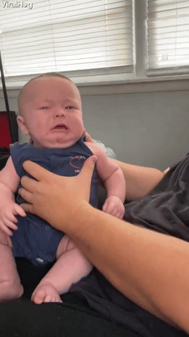 Cheese Slice Helps Baby Stop Crying