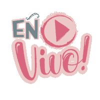 En Vivo Play Sticker by La Tiendita Shabby Chic