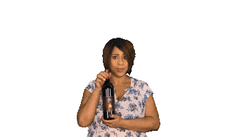 ComedianHollyLogan drink wine drinking drunk Sticker