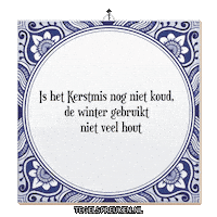 Winter Gezelligheid Sticker by Tegelspreuken.nl