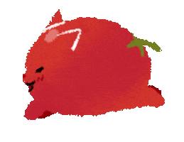 automaticspirit giphyupload cat run tomato Sticker