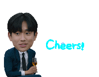 Cheers Reaction Sticker by Netflix Korea