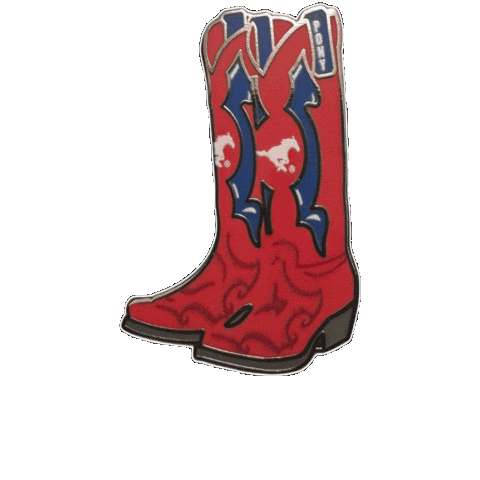 pinnedpins university boots smu boot Sticker
