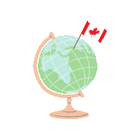 Maplr travel world adventure canada Sticker