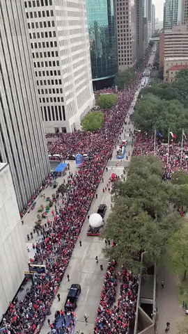 Fans Line Houston Streets for Astros' World Series Victory Parade