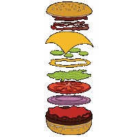 Food Burger Sticker
