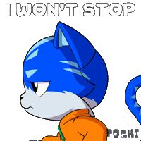 Never Give Up Success Sticker by Toshithecat