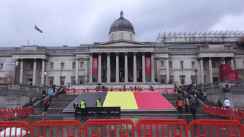 Vigil at Trafalgar Square Remembers Brussels Bombing Victims