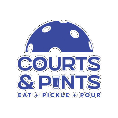 courtsandpints giphygifmaker minnesota pickleball moorhead Sticker