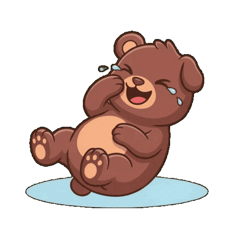 Teddy Bear Lol Sticker by BEARISH