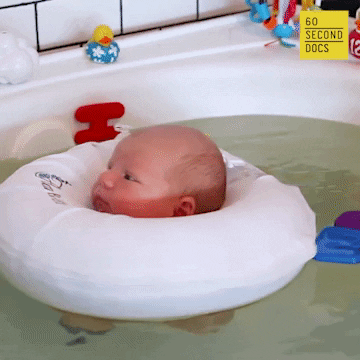 Baby Swimming GIF by 60 Second Docs