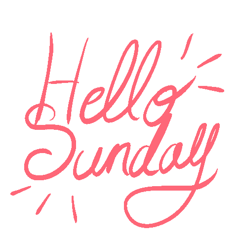 Happy Sunday Hello Sticker