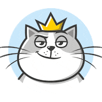 Cat Wink Sticker by Red Banana