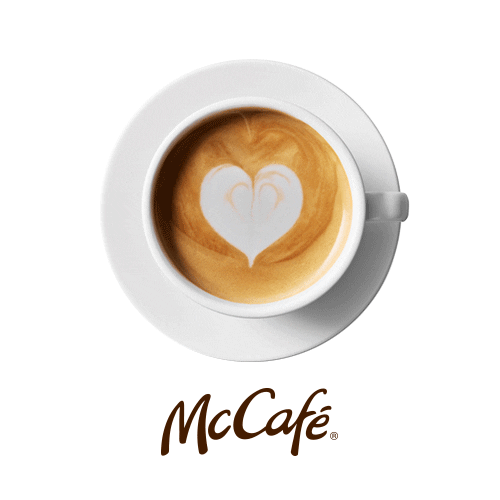 mcdonaldsdanmark giphyupload mcdonalds kaffe cappucino Sticker