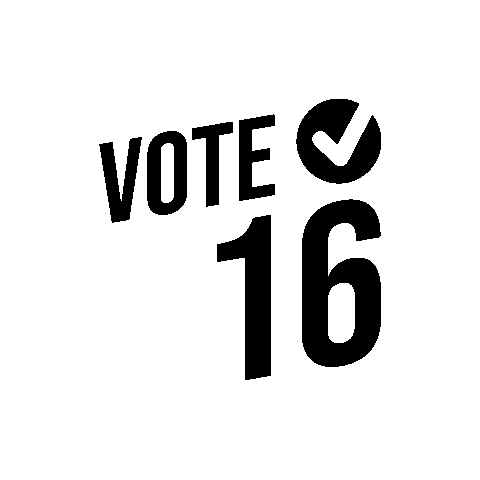 Politics Voting Sticker by Vote16