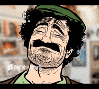 RudeJack mario nodding luigi rudejackart GIF