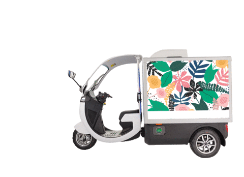 Delivery Scooter Sticker