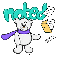 kaustubhadhav fun bear remember note Sticker
