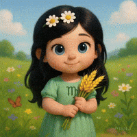 Happy Little Girl GIF by Maryanne Chisholm - MCArtist