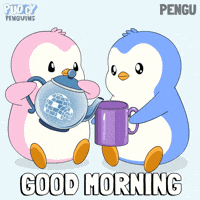 Good Morning Love GIF by Pudgy Penguins