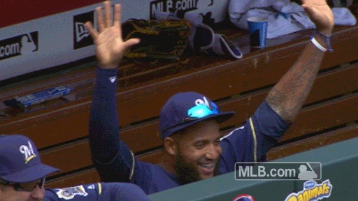 milwaukee brewers attention GIF by MLB