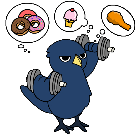 Hungry Workout Sticker by Ordinary Frends