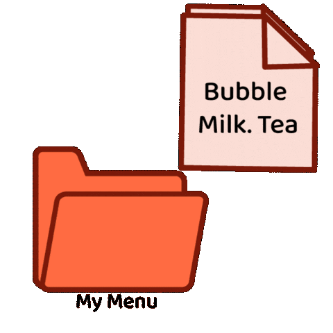 Bubble Milk Tea Sticker by JAGO COFFEE